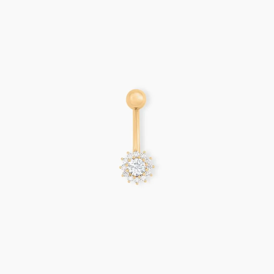 Histoire d'Or Piercing Llyr Or Jaune Oxyde De Zirconium
