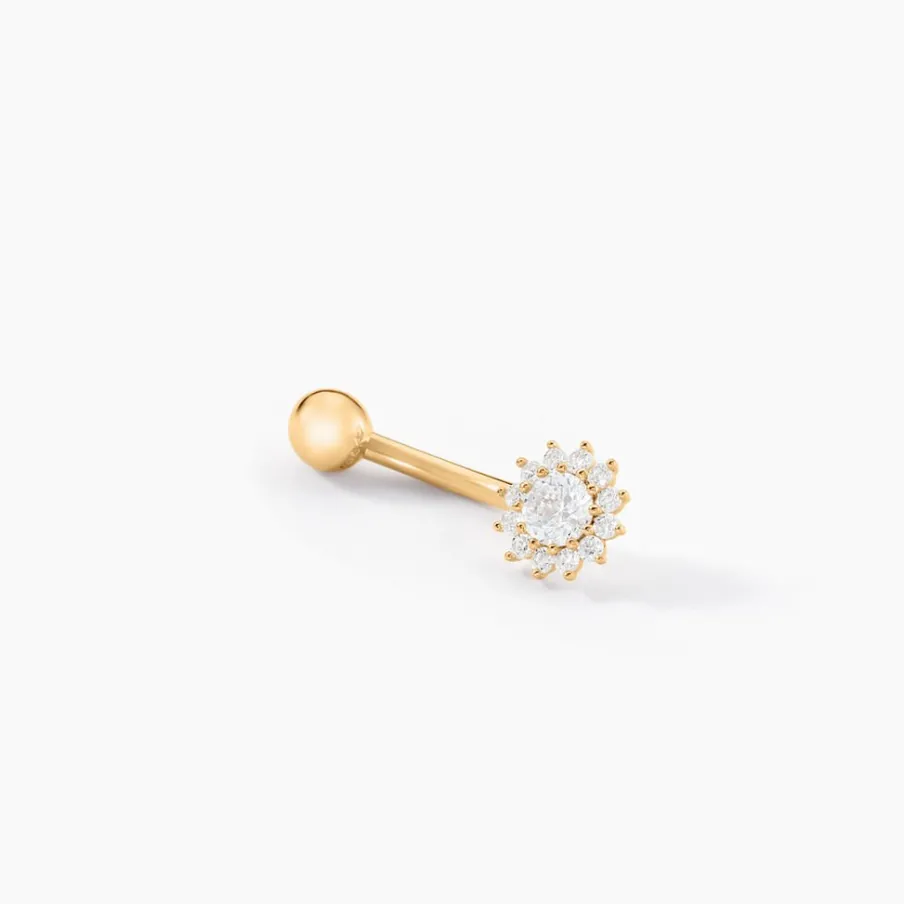 Histoire d'Or Piercing Llyr Or Jaune Oxyde De Zirconium