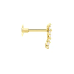 Histoire d'Or Piercing Margarid Or Jaune Oxyde De Zirconium