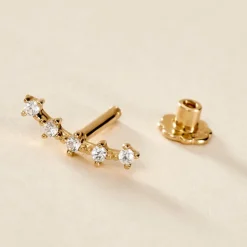 Piercing Mave Or Jaune Oxyde De Zirconium-Histoire d'Or Sale