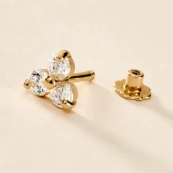 Histoire d'Or Piercing Nakato Or Jaune Oxyde De Zirconium