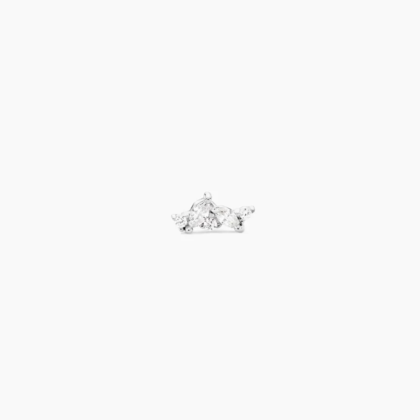 Piercing Odyle Argent Blanc Oxyde De Zirconium-Histoire d'Or Hot