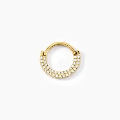 Histoire d'Or Piercing Septum Bettris Acier Jaune Oxyde De Zirconium