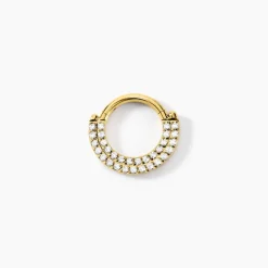 Histoire d'Or Piercing Septum Bettris Acier Jaune Oxyde De Zirconium