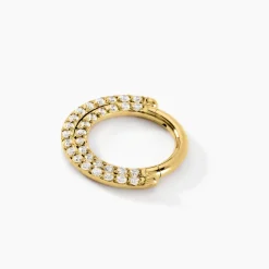 Histoire d'Or Piercing Septum Bettris Acier Jaune Oxyde De Zirconium