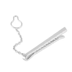 Pince Cravate Devi Argent Blanc-Histoire d'Or Discount