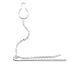 Pince Cravate Devi Argent Blanc-Histoire d'Or Discount