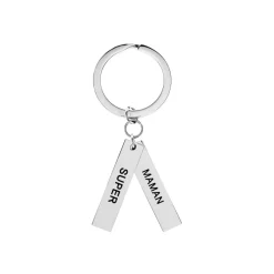 Histoire d'Or Porte Clefs Galmiere Acier Blanc