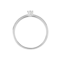Histoire d'Or Solitaire  Natalia Platine Blanc Diamant