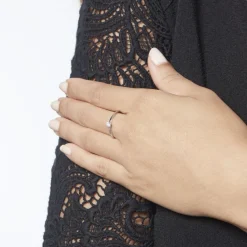 Histoire d'Or Solitaire  Natalia Platine Blanc Diamant