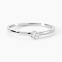 Solitaire  Natalia Platine Blanc Diamant-Histoire d'Or Outlet