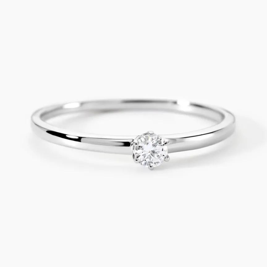 Solitaire Natalia Platine Blanc Diamant-Histoire d'Or Outlet
