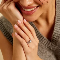 Histoire d'Or Solitaire De Zirconium