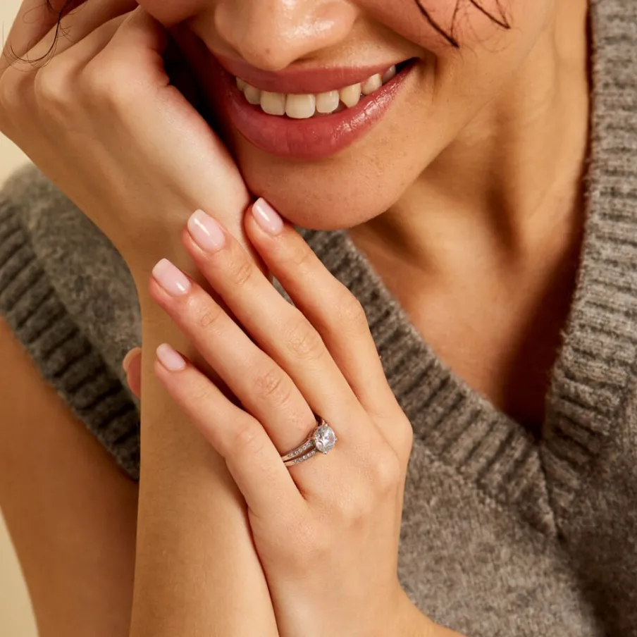 Histoire d'Or Solitaire De Zirconium