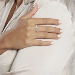 Histoire d'Or Solitaire Or Blanc Sevastiane Oxyde De Zirconium