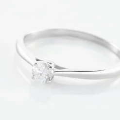 Histoire d'Or Solitaire  Victoria Platine Blanc Diamant